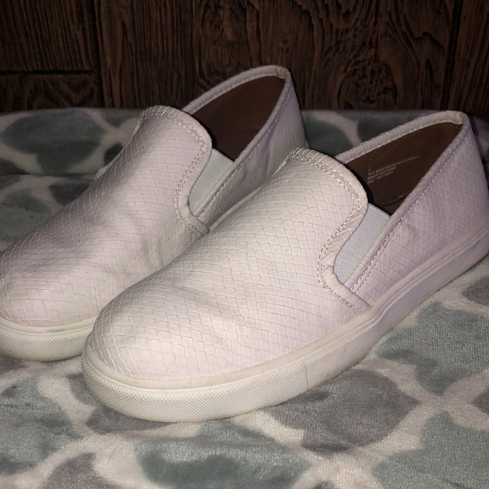 Express White Slip On Shoes